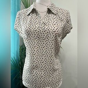 CAbi animal print/ leopard Blouse